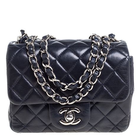 chanel mini navy quilted wool|chanel mini flap purse.